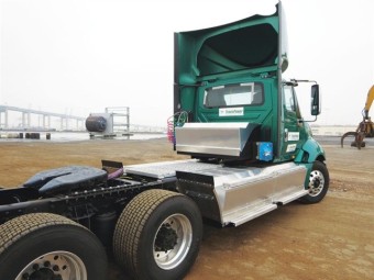 Transpower ElecTruck battery-electric tractor.